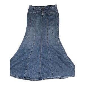 BDG Indigo Flared Maxi Skirt